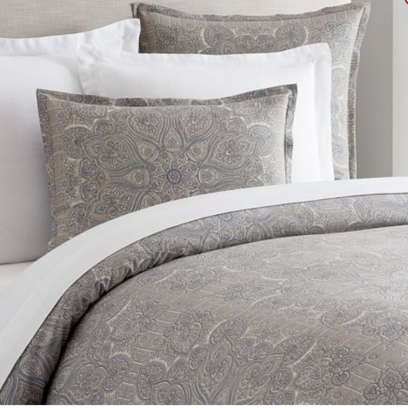 Pottery Barn Vivianna Print Duvet Cover and Euro Shams - Picture 2 of 11